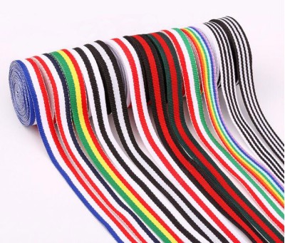 FJ  三色織帶  平紋織帶  獎牌織帶   三色織帶 45度照